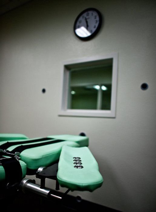 Lethal injection chamber, San Quentin State Prison, California, United States