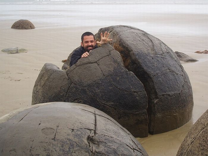 Moeraki Boulders, Koekohe Beach, Otago coast, New Zealand