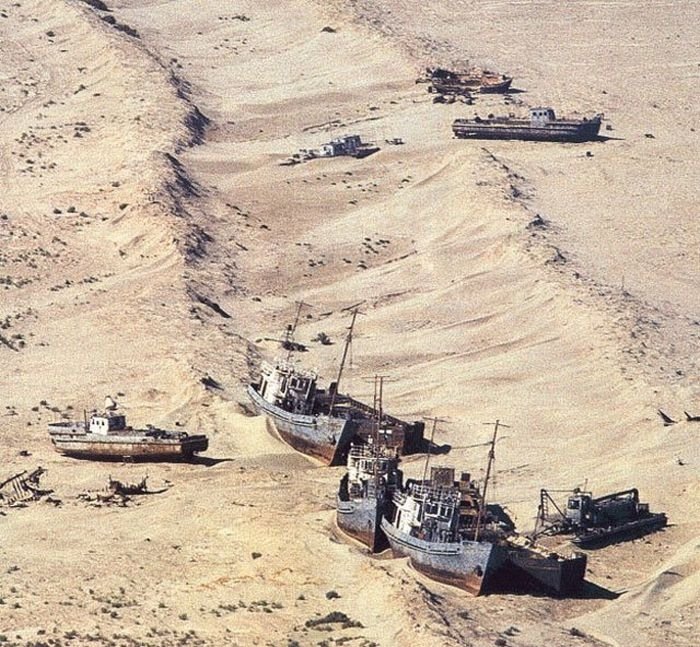 The Aral Sea is almost gone