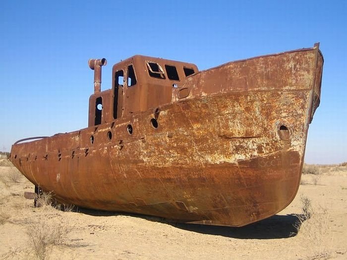 The Aral Sea is almost gone