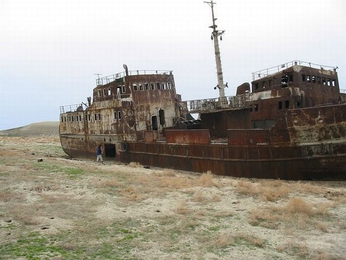 The Aral Sea is almost gone