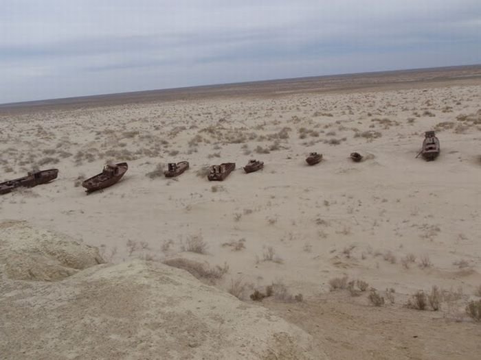 The Aral Sea is almost gone