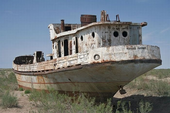 The Aral Sea is almost gone