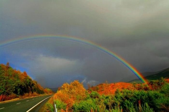 spectrum of rainbow light