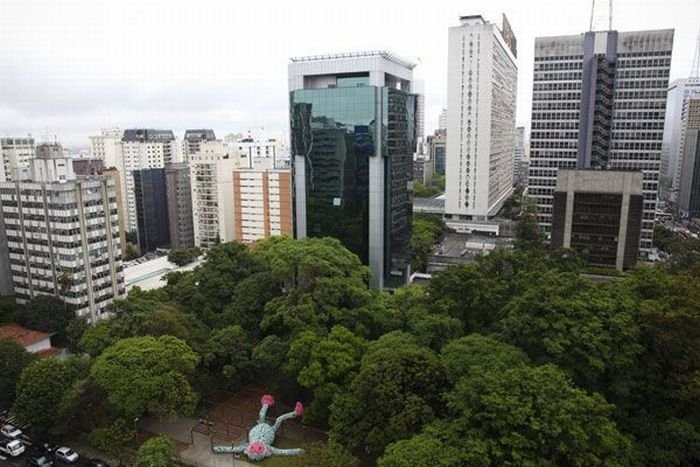 Fat Monkey statue, Sao Paulo, Brazil