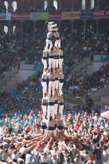 Castell, human tower, Catalonia, Spain