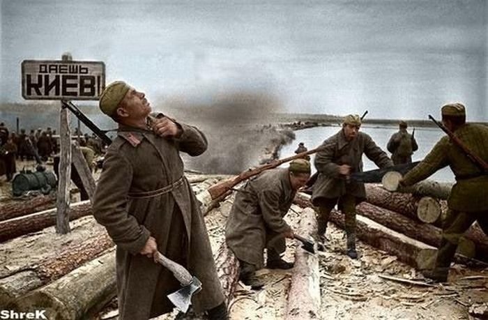 History: World War color photography