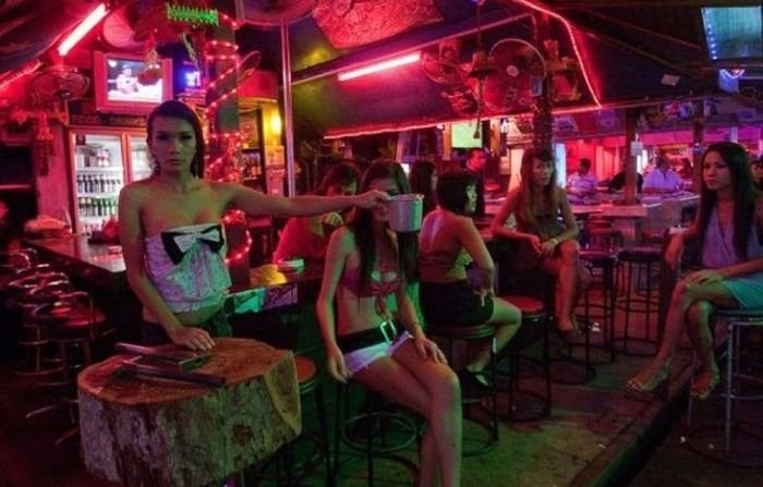 Red light district in Patong, Thailand