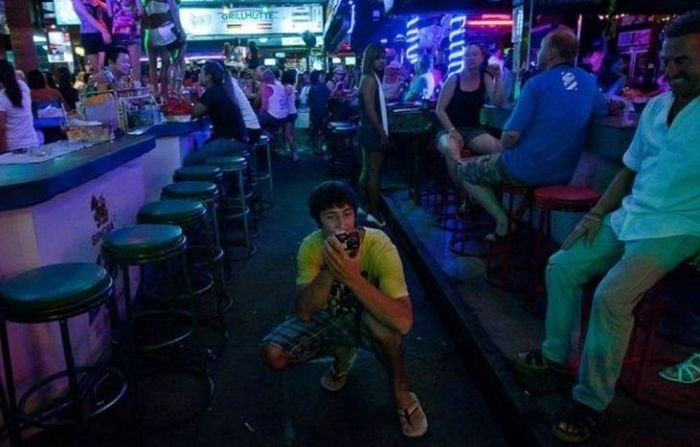 Red light district in Patong, Thailand