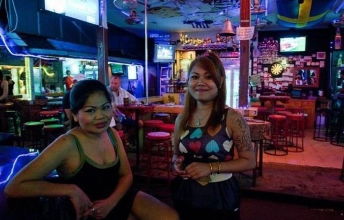 Red light district in Patong, Thailand