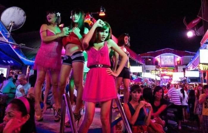 Red light district in Patong, Thailand