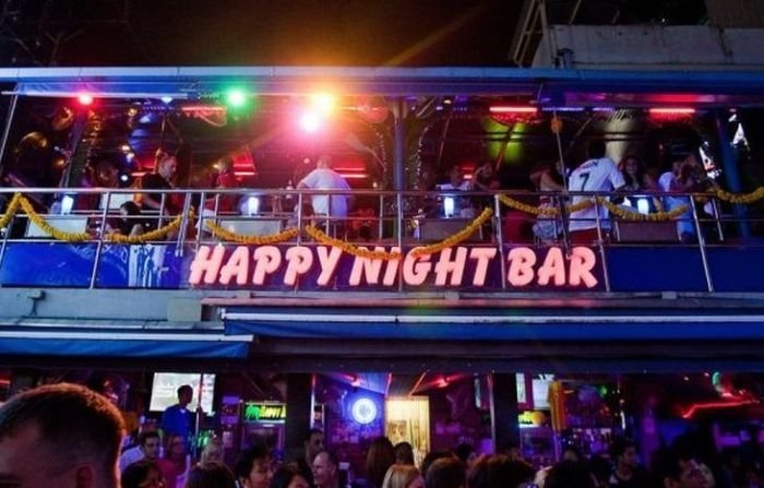 Red light district in Patong, Thailand