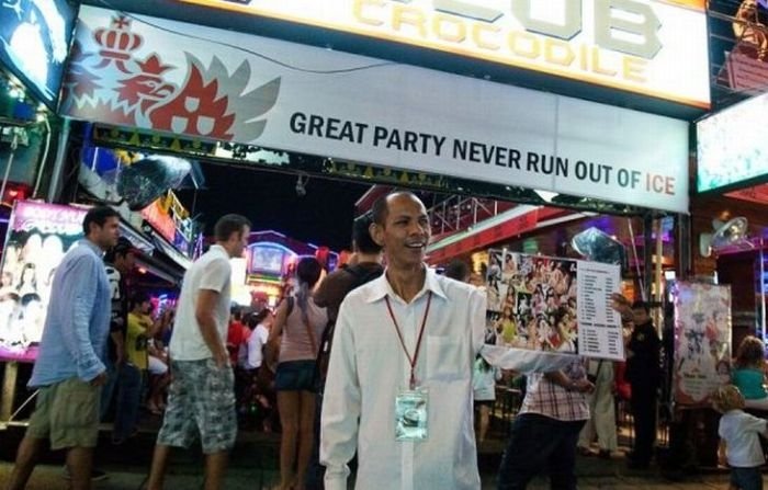 Red light district in Patong, Thailand