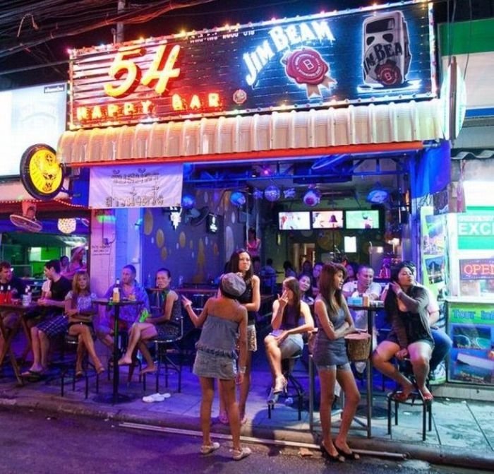 Red light district in Patong, Thailand