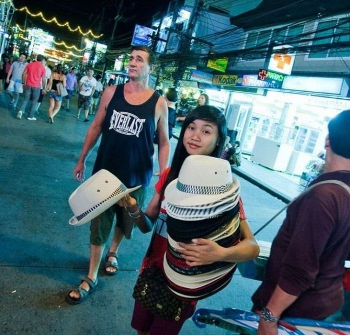 Red light district in Patong, Thailand