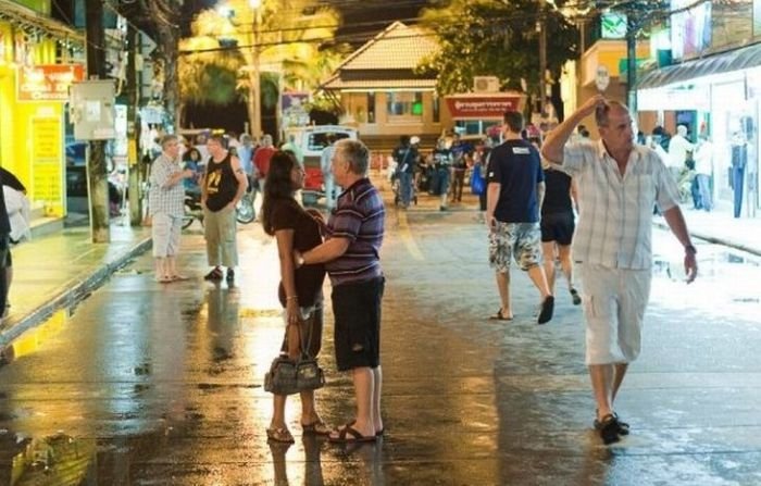 Red light district in Patong, Thailand