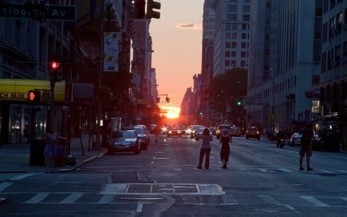 Manhattanhenge, Manhattan Solstice, New York City, United States