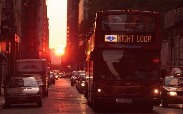 Manhattanhenge, Manhattan Solstice, New York City, United States