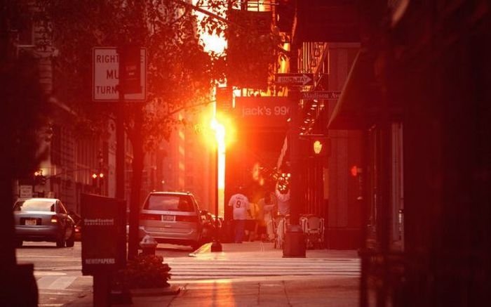 Manhattanhenge, Manhattan Solstice, New York City, United States