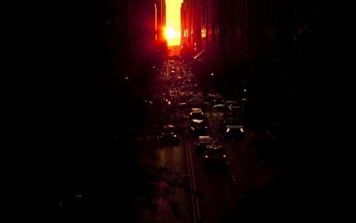 Manhattanhenge, Manhattan Solstice, New York City, United States