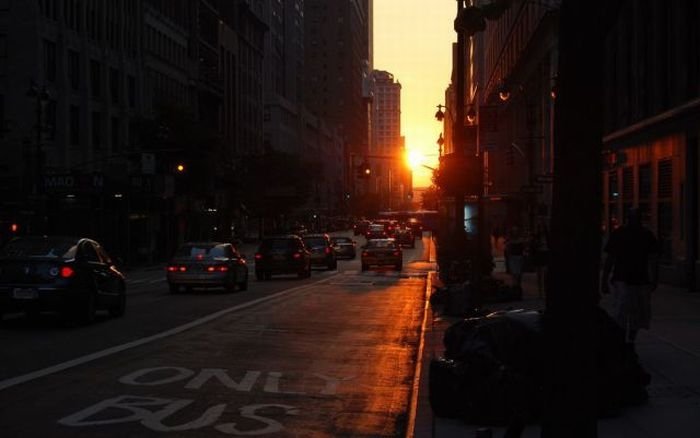 Manhattanhenge, Manhattan Solstice, New York City, United States