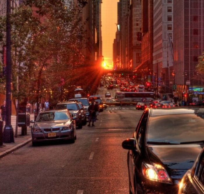 Manhattanhenge, Manhattan Solstice, New York City, United States