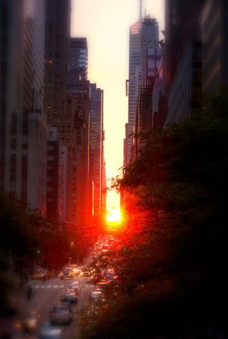 Manhattanhenge, Manhattan Solstice, New York City, United States