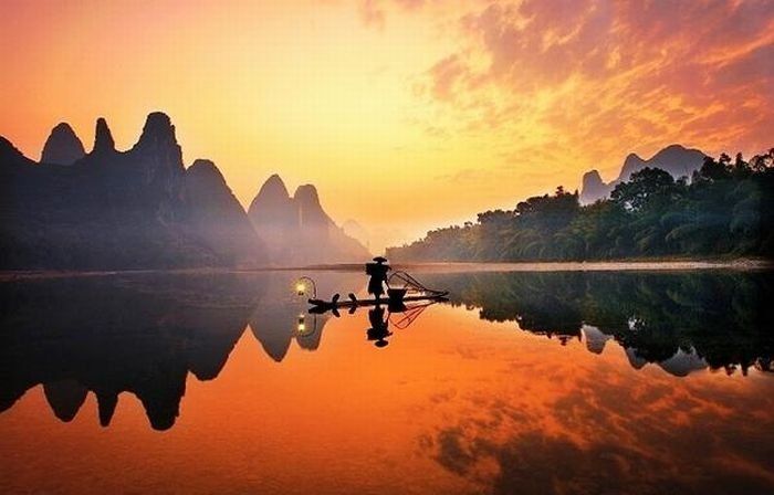 Lake landscape, China