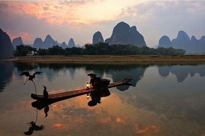 Lake landscape, China