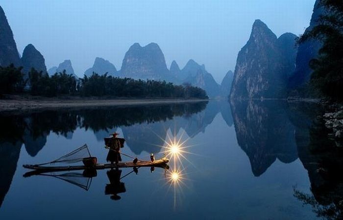 Lake landscape, China