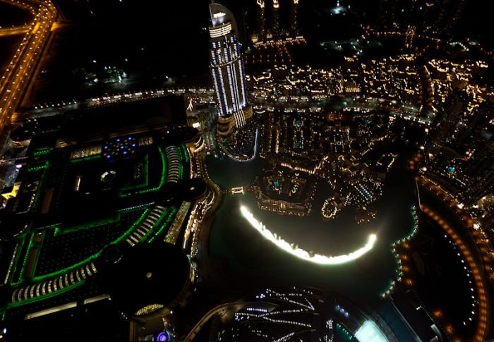 Dubai at night, United Arab Emirates