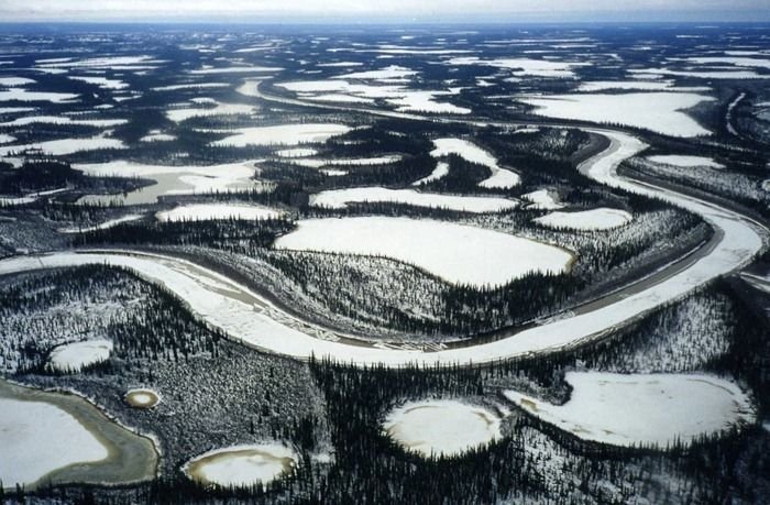 Ice road to Tuktoyaktuk, Canada