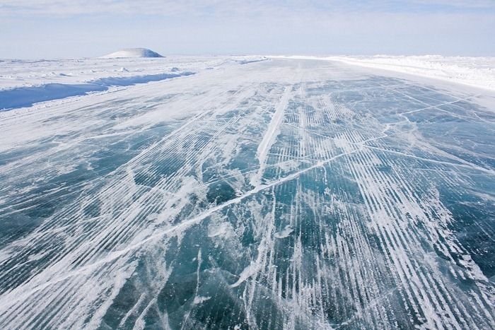 Ice road to Tuktoyaktuk, Canada