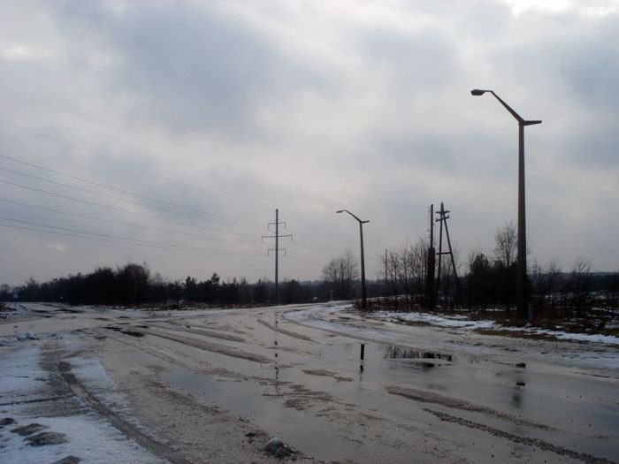 Chernobyl in winter, Pripyat, Kiev Oblast, Ukraine