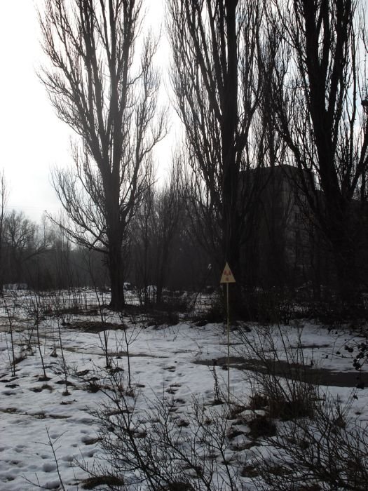 Chernobyl in winter, Pripyat, Kiev Oblast, Ukraine