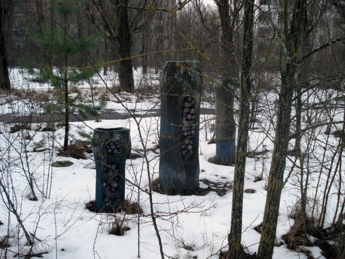 Chernobyl in winter, Pripyat, Kiev Oblast, Ukraine