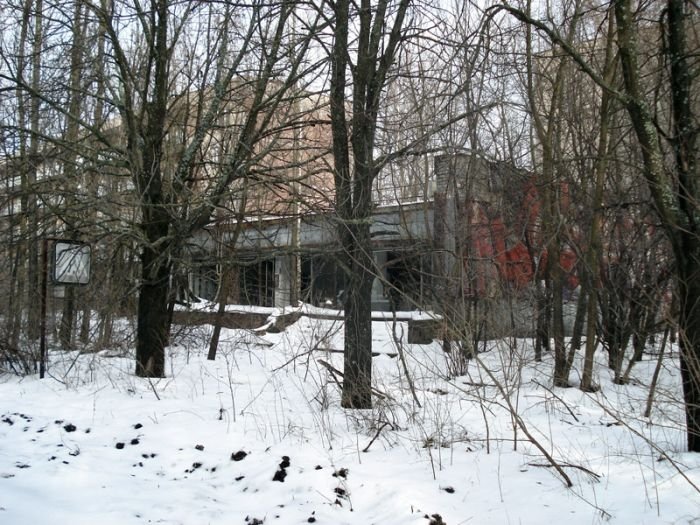 Chernobyl in winter, Pripyat, Kiev Oblast, Ukraine