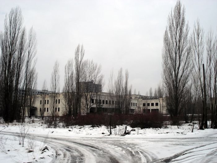 Chernobyl in winter, Pripyat, Kiev Oblast, Ukraine