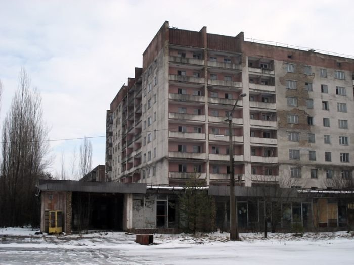 Chernobyl in winter, Pripyat, Kiev Oblast, Ukraine