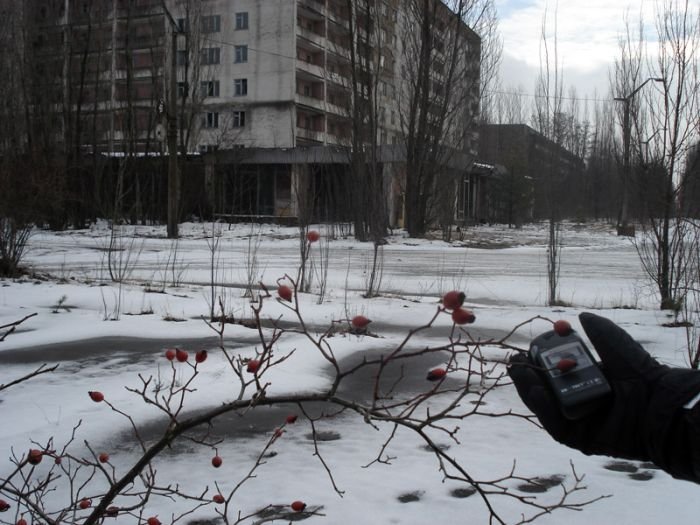 Chernobyl in winter, Pripyat, Kiev Oblast, Ukraine