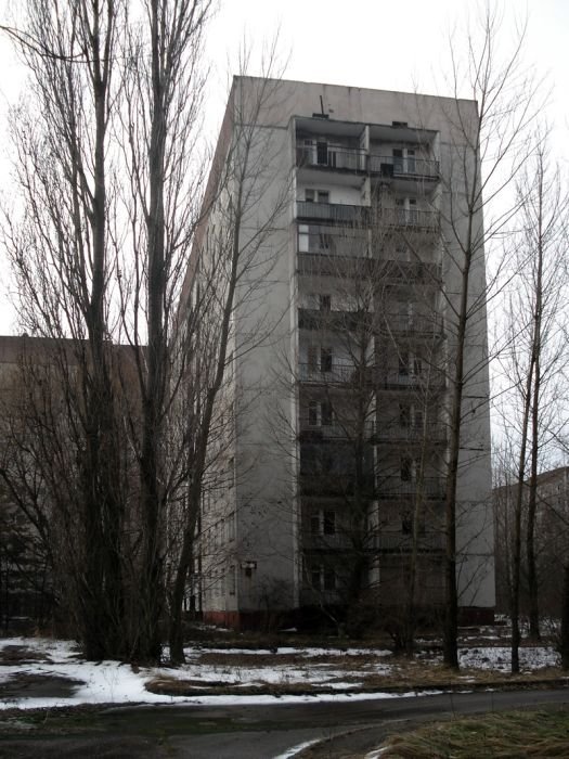 Chernobyl in winter, Pripyat, Kiev Oblast, Ukraine