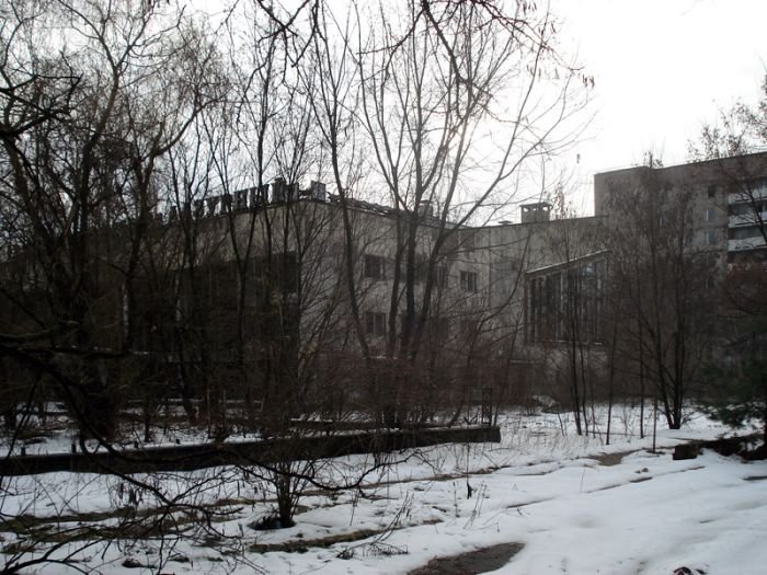 Chernobyl in winter, Pripyat, Kiev Oblast, Ukraine