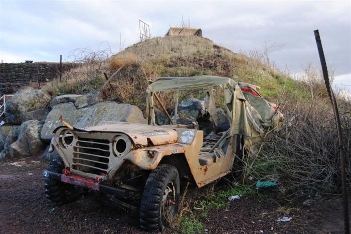 History: Golan Heights military wrecks