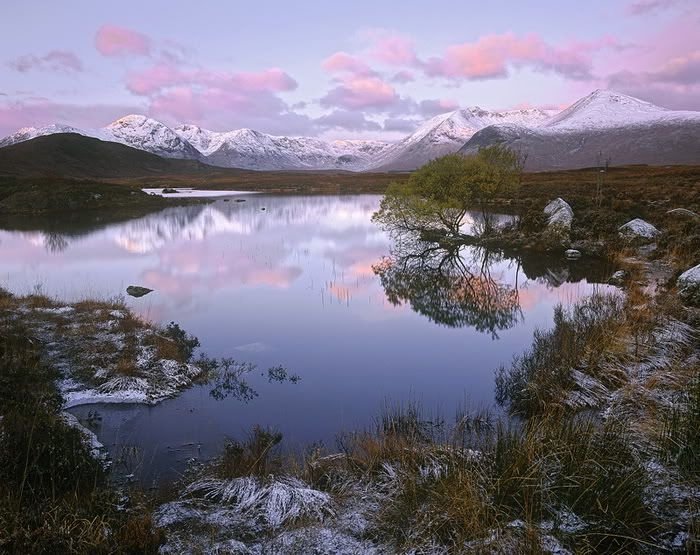 mountains in winter