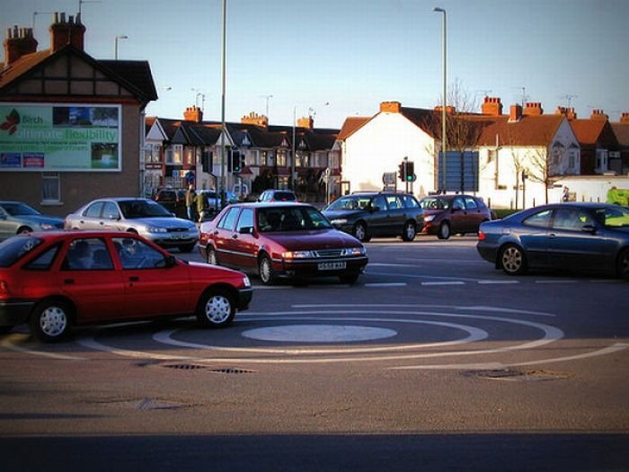 Magic roundabout, Swindon, England, United Kingdom