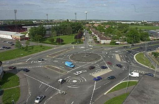 Magic roundabout, Swindon, England, United Kingdom