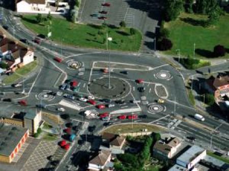 Magic roundabout, Swindon, England, United Kingdom