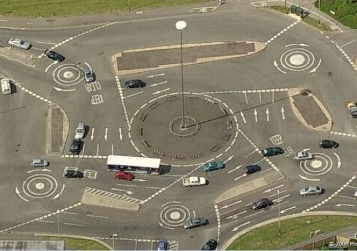 Magic roundabout, Swindon, England, United Kingdom