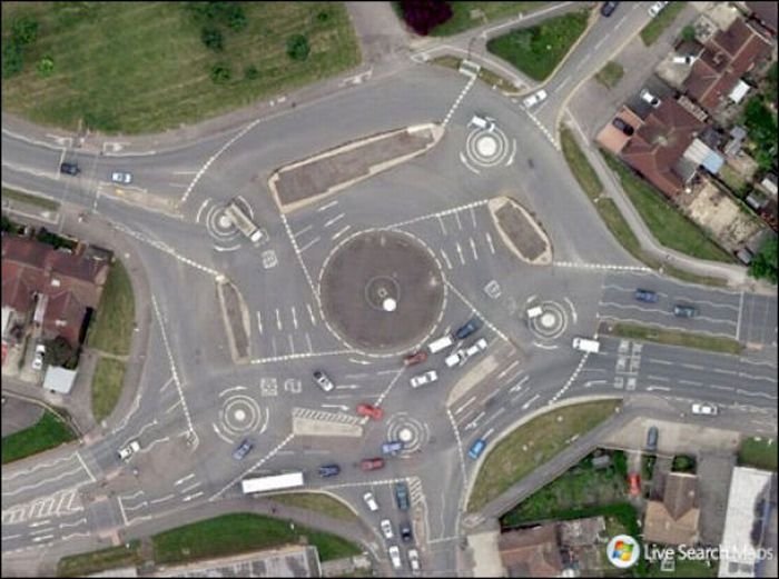 Magic roundabout, Swindon, England, United Kingdom