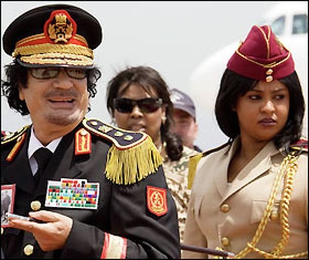 The Amazonian Guard of Muammar al-Gaddafi, Libya